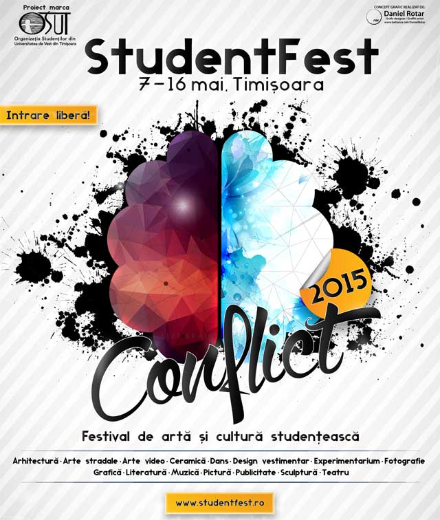 Afis StudentFest 2015, tema Conflict